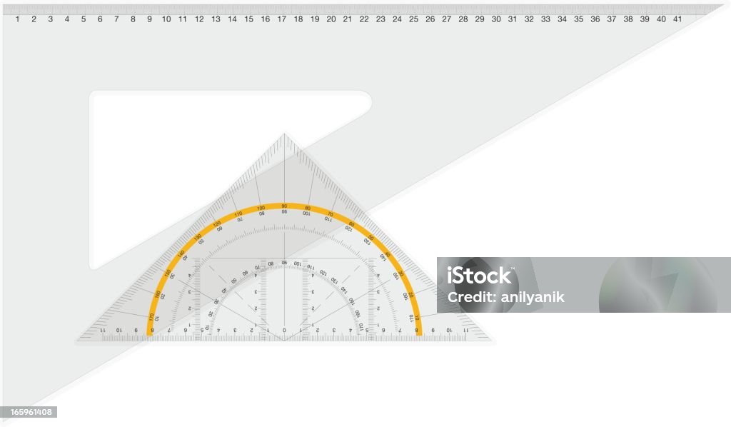 square and geodreieck real size transparent metric square and geodreieck grouped separately. Ruler stock vector