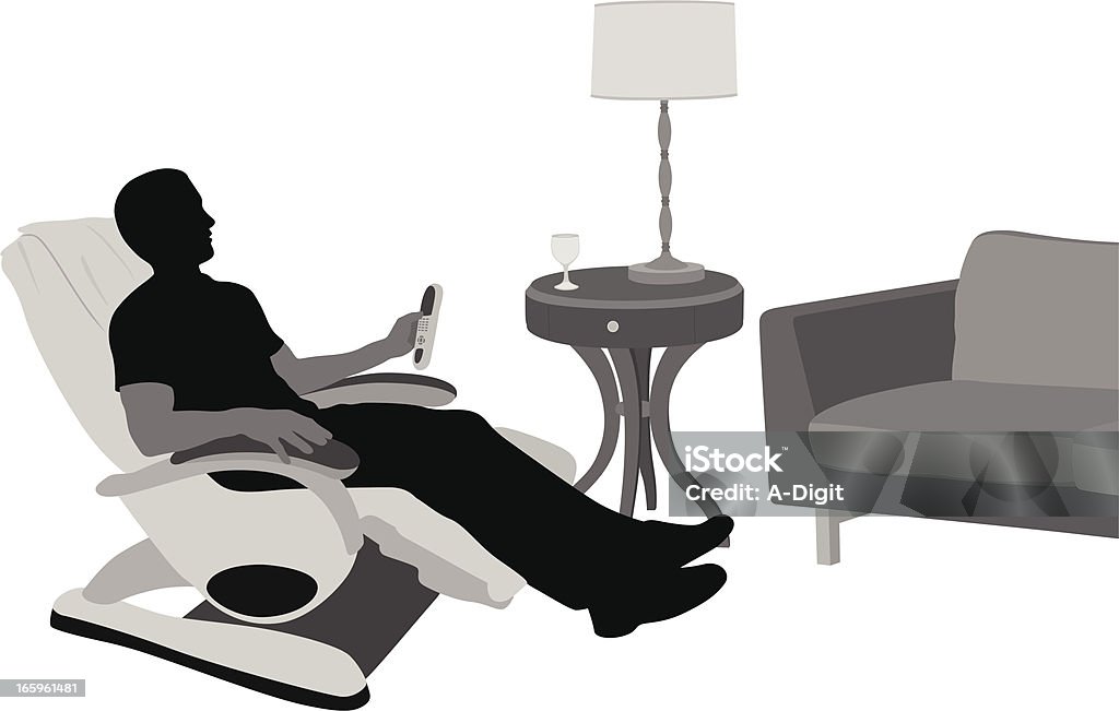 RelaxingAtHome - clipart vectoriel de Siège pour massage libre de droits