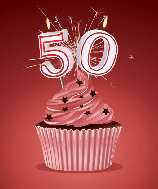 illustrations, cliparts, dessins animés et icônes de gâteau d'anniversaire - number 48