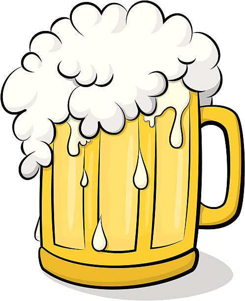 Beer Glass Stock Illustration - Download Image Now - Beer Glass, Cartoon,  Beer - Alcohol - iStock