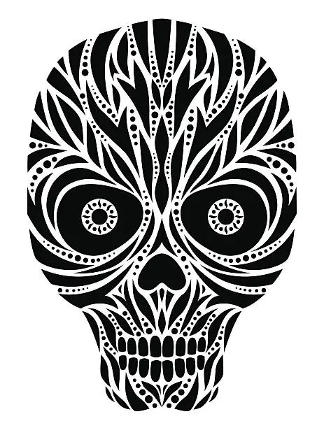 Vector illustration of Skull Design