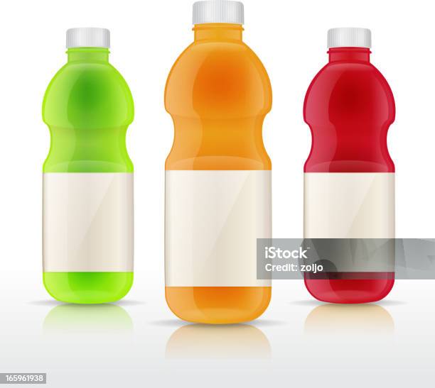 Сок Бутылки — стоковая векторная графика и другие изображения на тему Бутылка - Бутылка, Апельсиновый сок, Сок - Прохладительный напиток