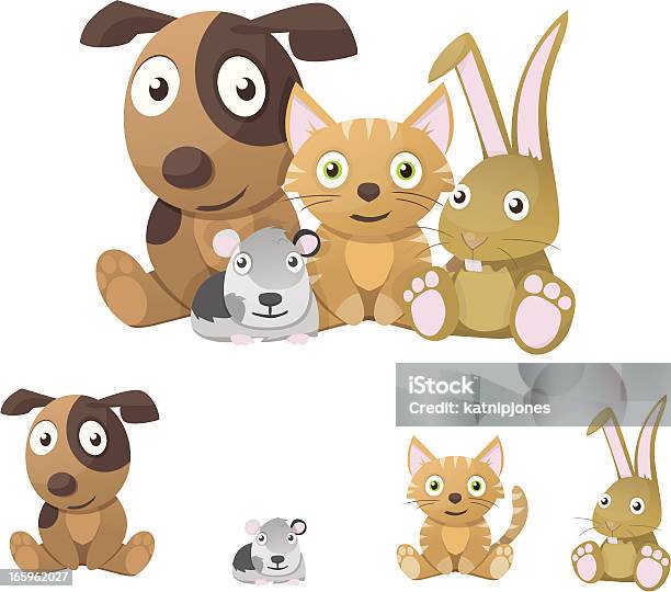Pets Stock Illustration - Download Image Now - Cartoon, Rabbit - Animal, Pets