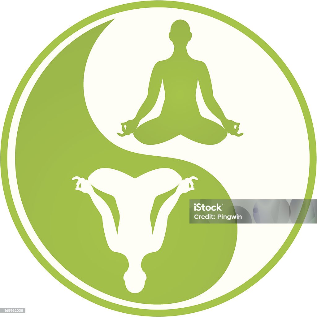 Yin Yang yoga - clipart vectoriel de Yin-Yang libre de droits