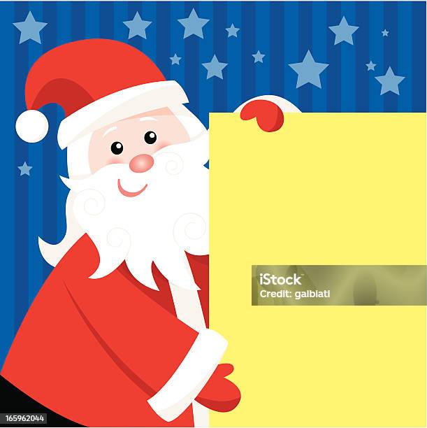Santa Z Tabliczką - Stockowe grafiki wektorowe i więcej obrazów Boże Narodzenie - Boże Narodzenie, Chwytać, Grafika wektorowa