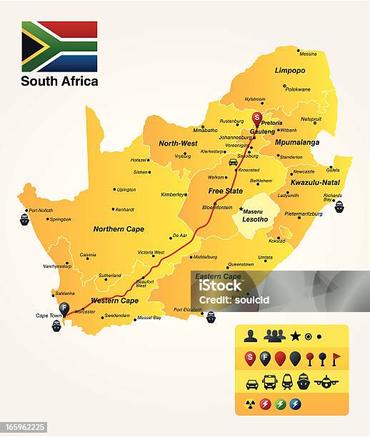 South Südafrika Stock Vektor Art und mehr Bilder von Provinz Freistaat - Provinz Freistaat, Afrika, Auto