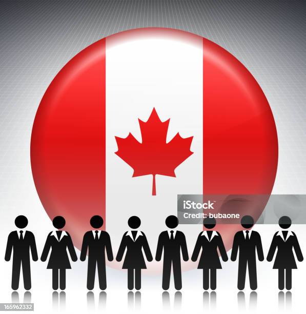 Vetores de Botão De Bandeira Do Canadá Com Conceito De Negócios Nos Números e mais imagens de Adversidade