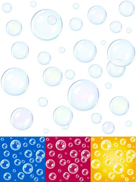 Vector illustration of Bubble background