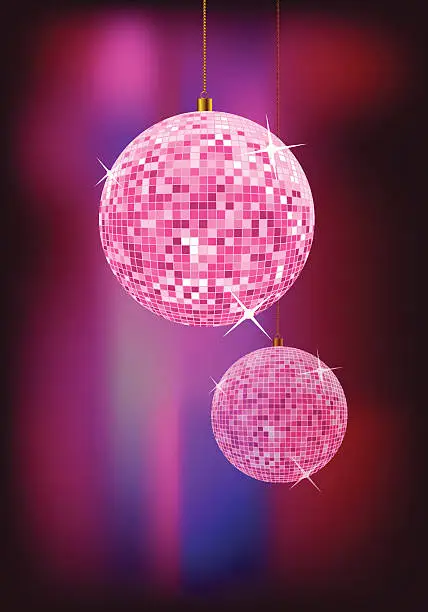 Vector illustration of Disco ball