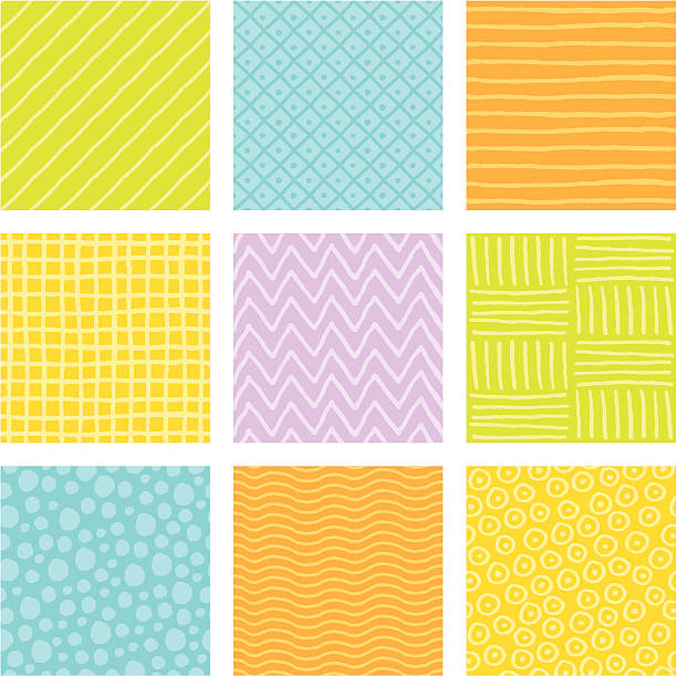 낙서 타일 - argyle textile seamless pattern stock illustrations