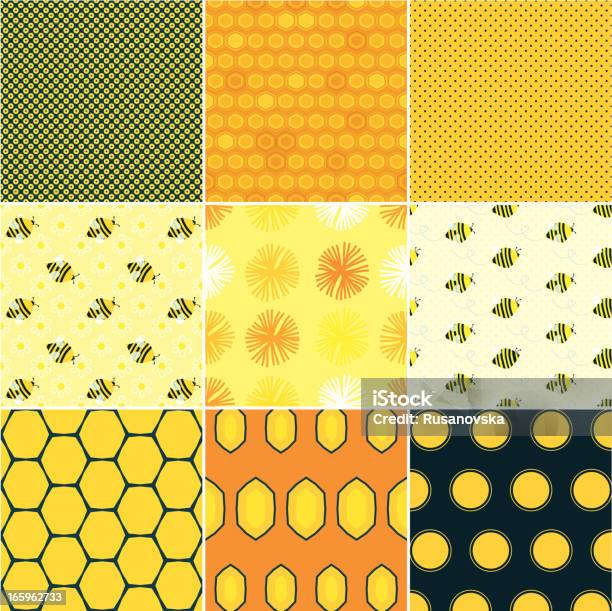 Simple Honey Pattern Honey Patterns Stock Illustration - Download Image Now - Bee, Honeycomb ...