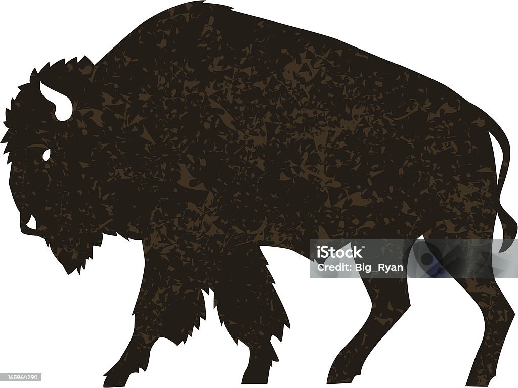 buffalo - Vetor de Bisão Americano royalty-free