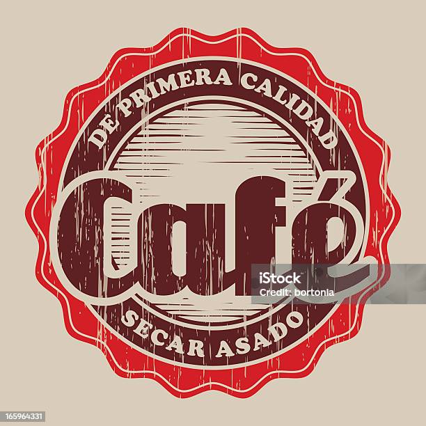 Винтажный Café Label — стоковая векторная графика и другие изображения на тему Антиквариат - Антиквариат, Векторная графика, Деликатес