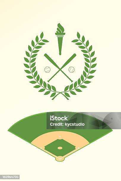 Baseballposter Und Logo Stock Vektor Art und mehr Bilder von Athlet - Athlet, Ausrüstung und Geräte, Baseball-Spielball