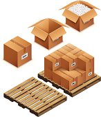 istock Boxes and pallet 165964743