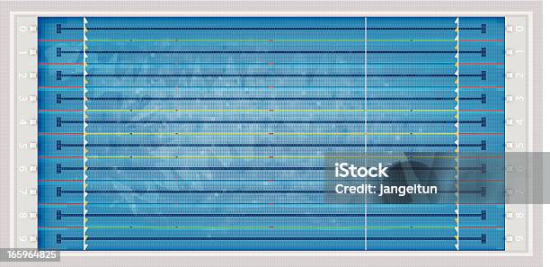 Swimming Pool Stock Illustration - Download Image Now - Swimming Pool, Swimming Lane Marker, Illustration
