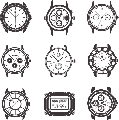 Collection of different style watches.