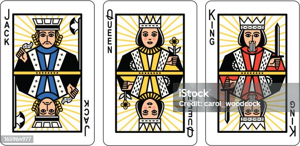 istock Jack Queen King Playing Cards 165964977