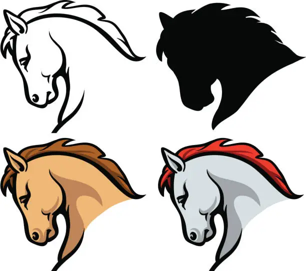 Vector illustration of Horse