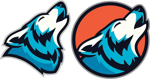 Vector illustration of Coyote Wolf Mascot pack