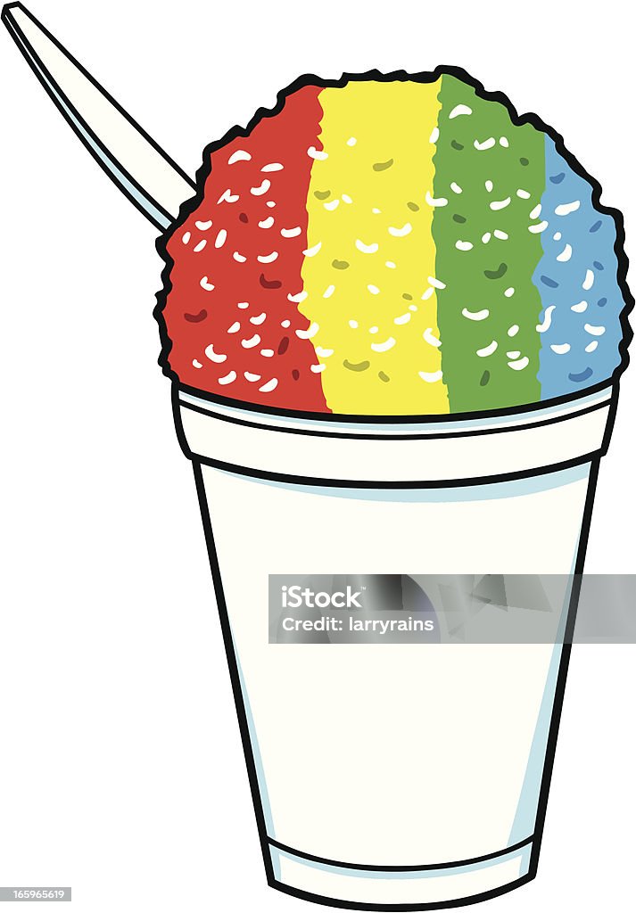 Shaved Ice Snow Cone stock vector