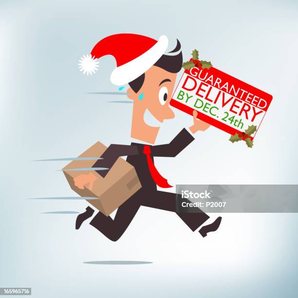 Holiday Delivery Stock Illustration - Download Image Now - Christmas, Speed, Delivering