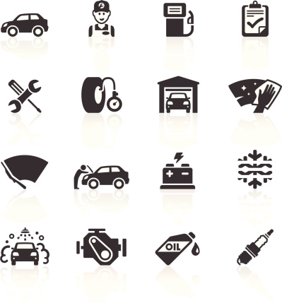 Auto Maintenance & Care Icons. Layered & grouped for ease of use. Download includes EPS 8, EPS 10 and high resolution JPEG & PNG files.