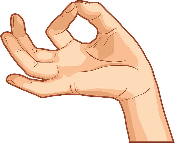 Vector illustration of Yoga Hand Gesture