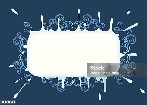 Schnee Hintergrundframe Banner Stock Vektor Art und mehr Bilder von Bilderrahmen - Bilderrahmen, Blau, Blauer Hintergrund