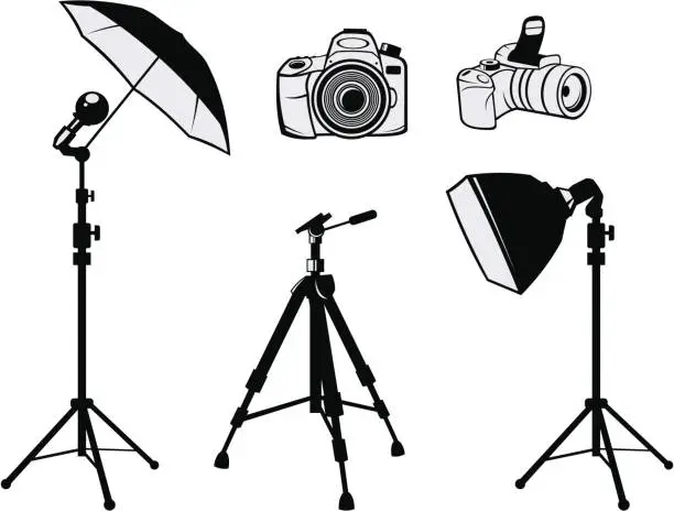 Vector illustration of Photo equipment