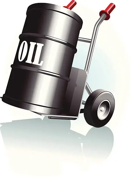 Vector illustration of Oil Barrels