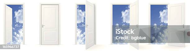 Open Doors To Sky Stock Illustration - Download Image Now - Door, Opening, Open