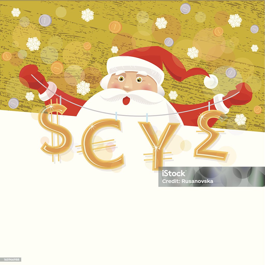 Santa's Banner z waluty - Grafika wektorowa royalty-free (Boże Narodzenie)