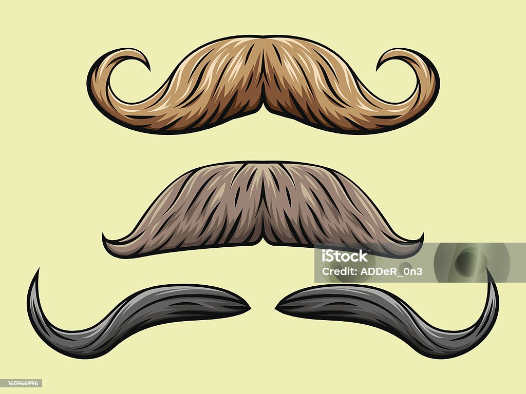 Bigote colección 2 - arte vectorial de Movember libre de derechos