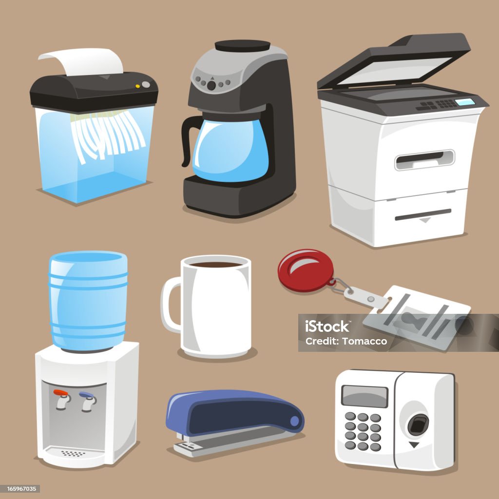 Fourniture de bureau éléments - clipart vectoriel de Pilon à papier libre de droits