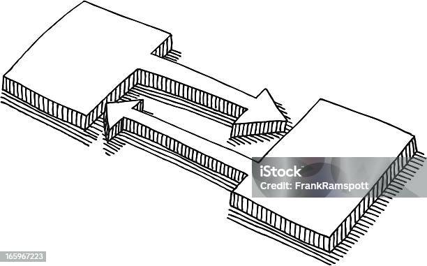 Ilustración de Blanco Señales Contrario Intercambio De Dibujo Flechas y más Vectores Libres de Derechos de Abstracto
