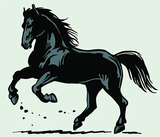 Vector illustration of Horse