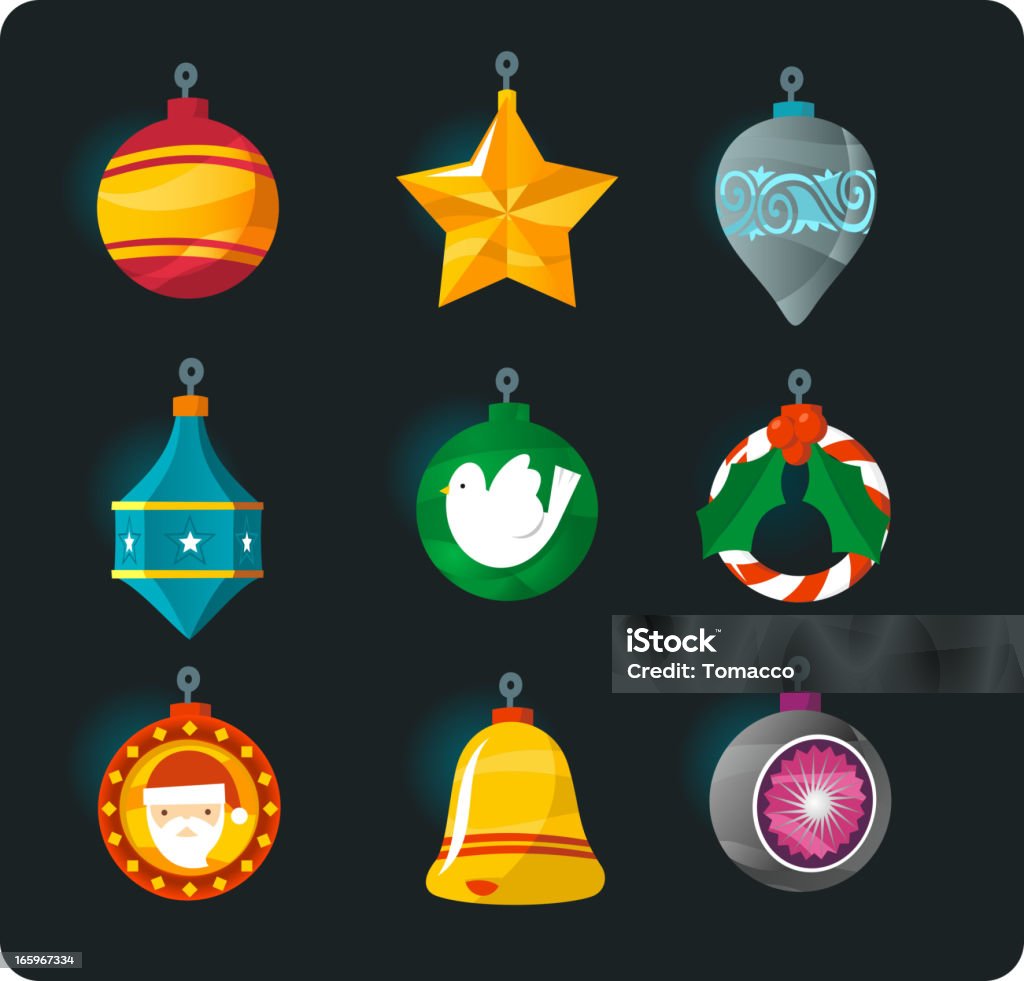 Arbre de Noël décoration - clipart vectoriel de Aliment rôti libre de droits