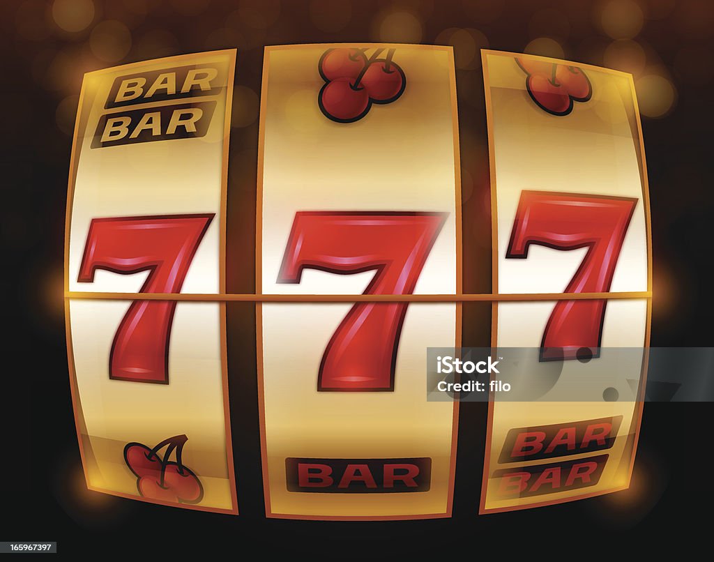 Gambling 777 Slot Machine Gambling lucky 777 slot machine concept. EPS 10 file. Transparency used on highlight elements. Slot Machine stock vector