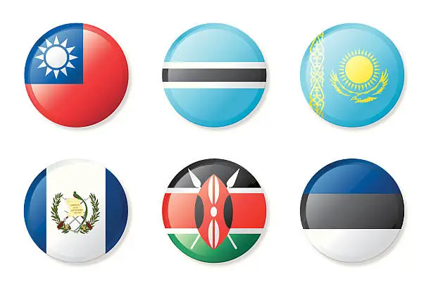 Vector illustration of International Flags