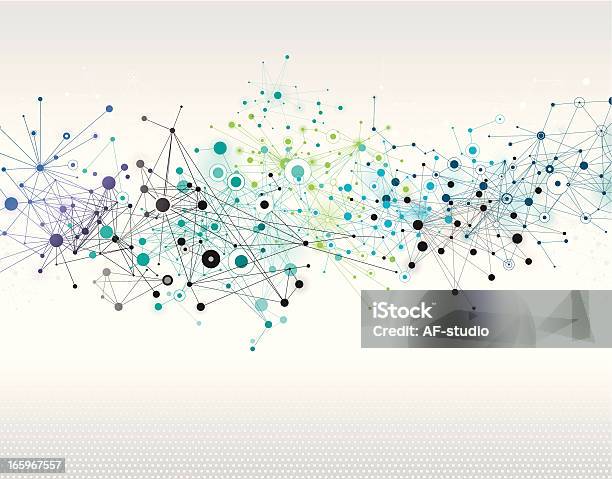 Abstract Network Background Stock Illustration - Download Image Now - Connection, Complexity, Computer Network