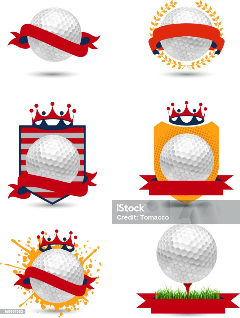 Golf symboles américain - clipart vectoriel de Amateur libre de droits