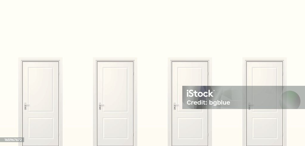 4 つのドア - ドアのロイヤリティフリーベクトルアート