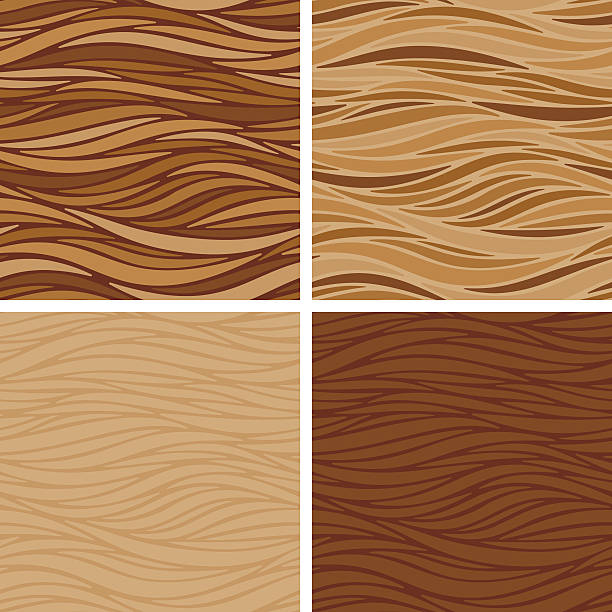 Smooth Stripes Coffee Textures - Seamless Seamless background textures in 4 coffee colored variations. texture cafe stock illustrations