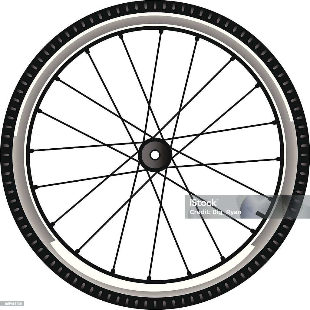 Per gomme da bicicletta - arte vettoriale royalty-free di Bicicletta