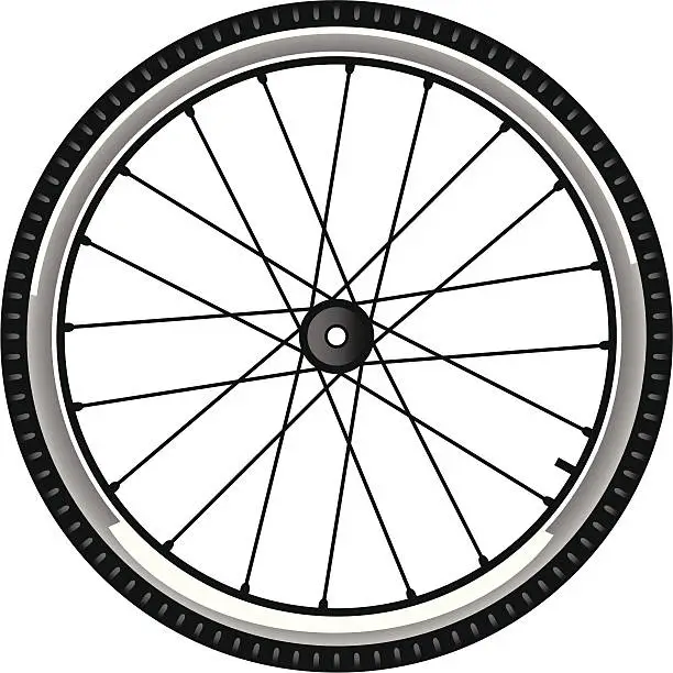 Vector illustration of bike tire