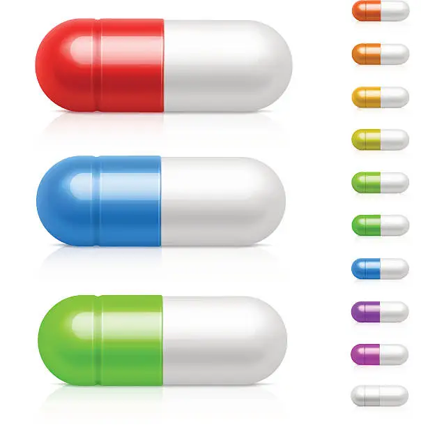 Vector illustration of Pills