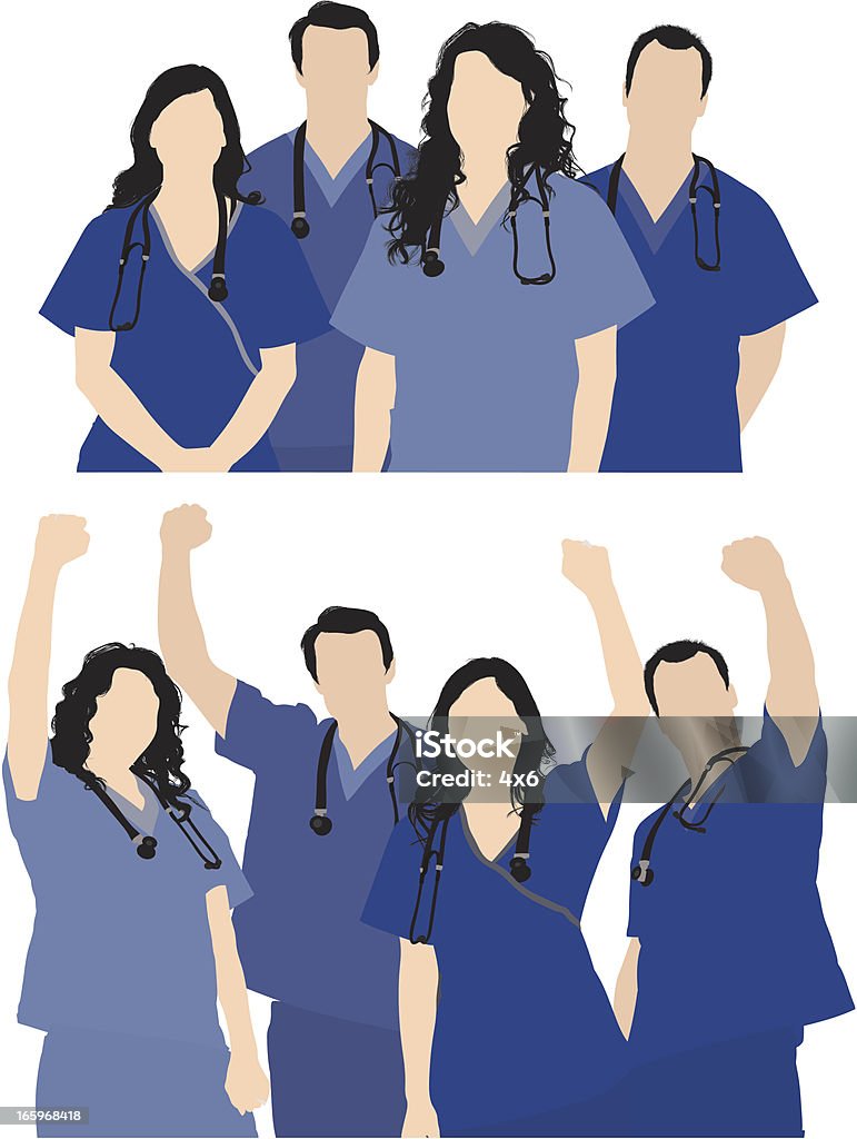 Изображения медицинских работников - Векторная графика Средний медицинский персонал роялти-фри