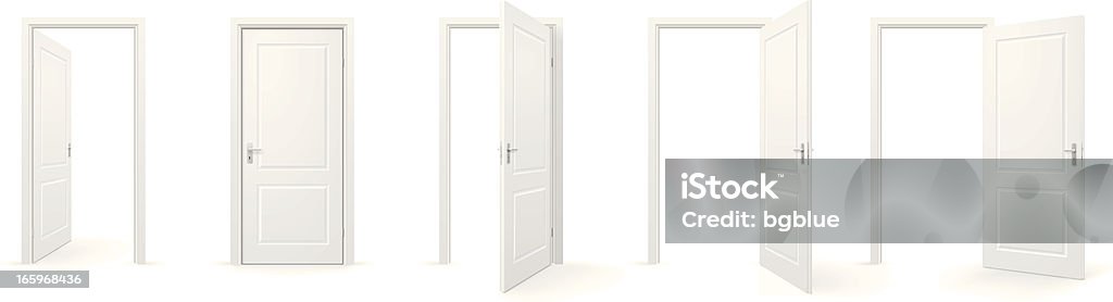 Uși deschise și închise - vector de stoc Uşă fără redevențe Uși deschise și închise - vector de stoc Uşă fără redevențe