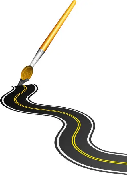 Vector illustration of Road